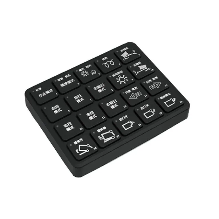 20-key can bus hmi keypad for harsh industrial environments