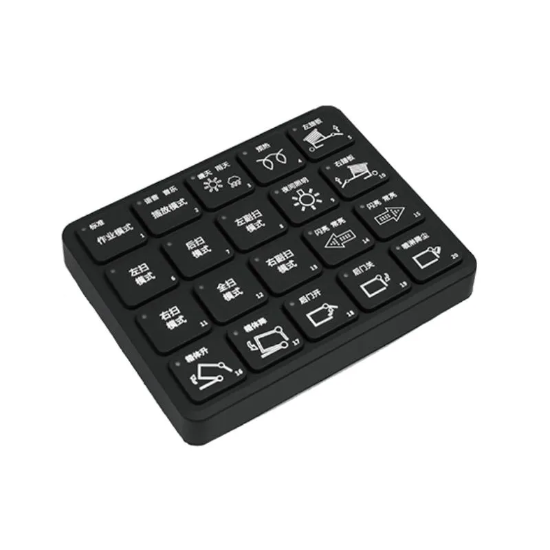 20-key can bus hmi keypad for harsh industrial environments