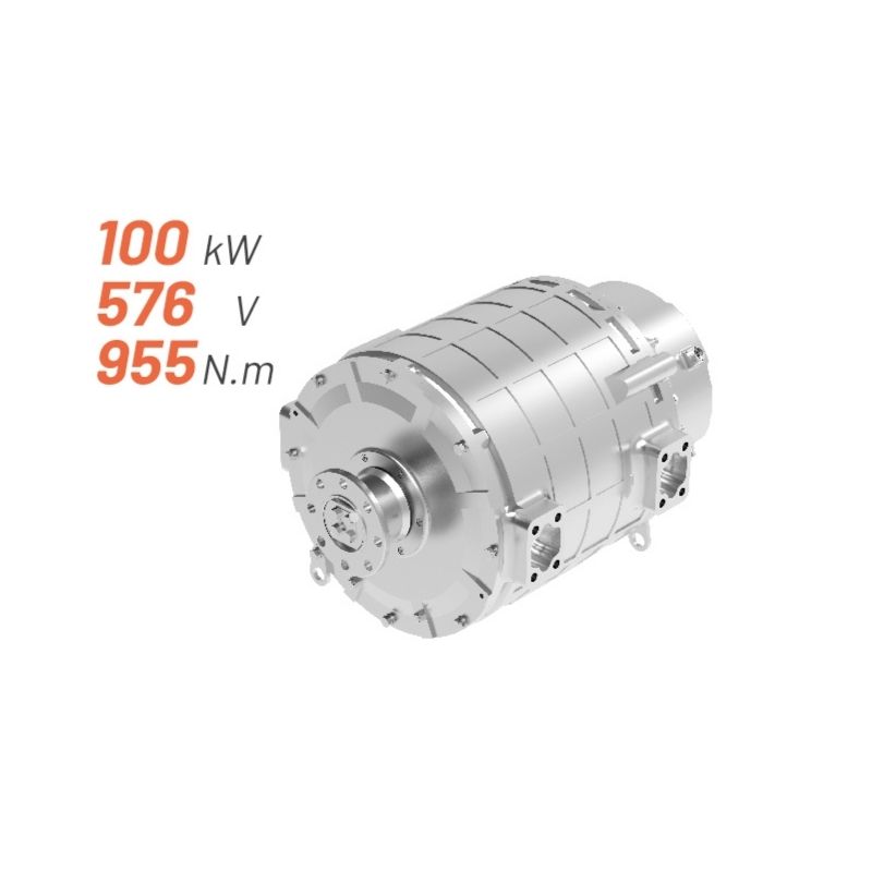 integrated 100kw motor drive powertrain with can bus for agricultural machinery
