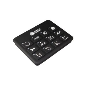 rugged 12-button can bus keypads for construction agriculture heavy duty