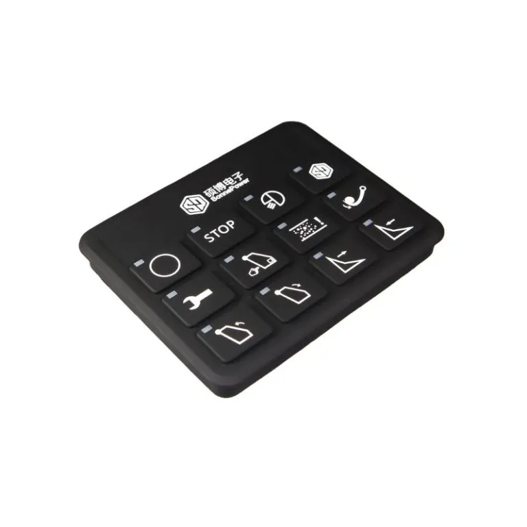 rugged 12-button can bus keypads for construction agriculture heavy duty