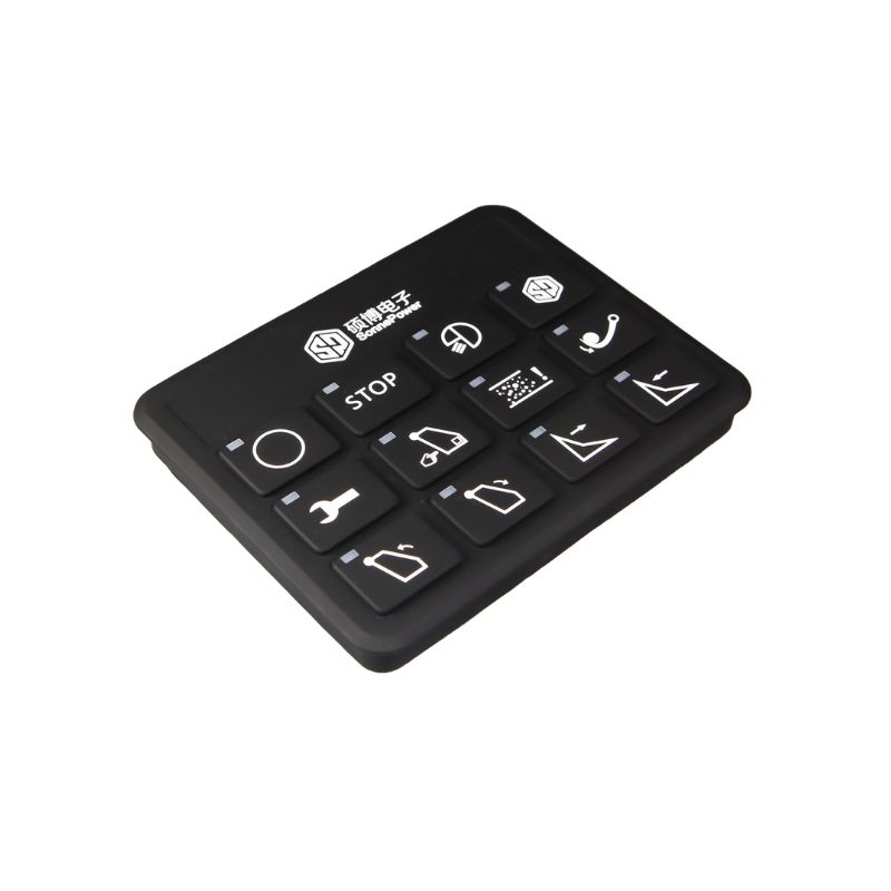 rugged 12-button can bus keypads for construction agriculture heavy duty